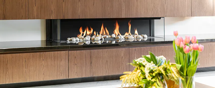 Double-height Fireplace Design Refurbishment in Folsom, California